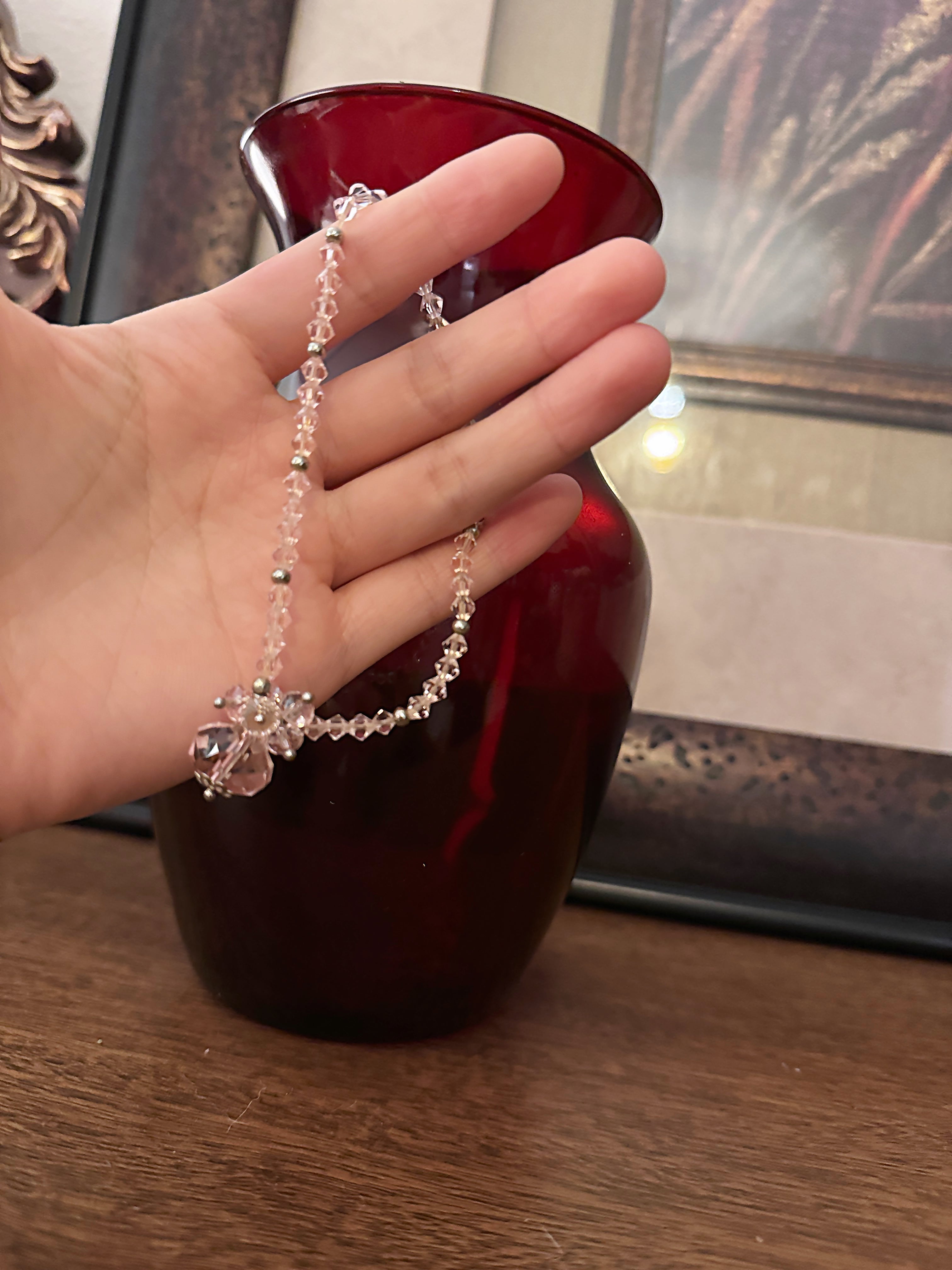 Crystal Radiance Necklace  Anxiety Relief • Calming • Speak Your Truth