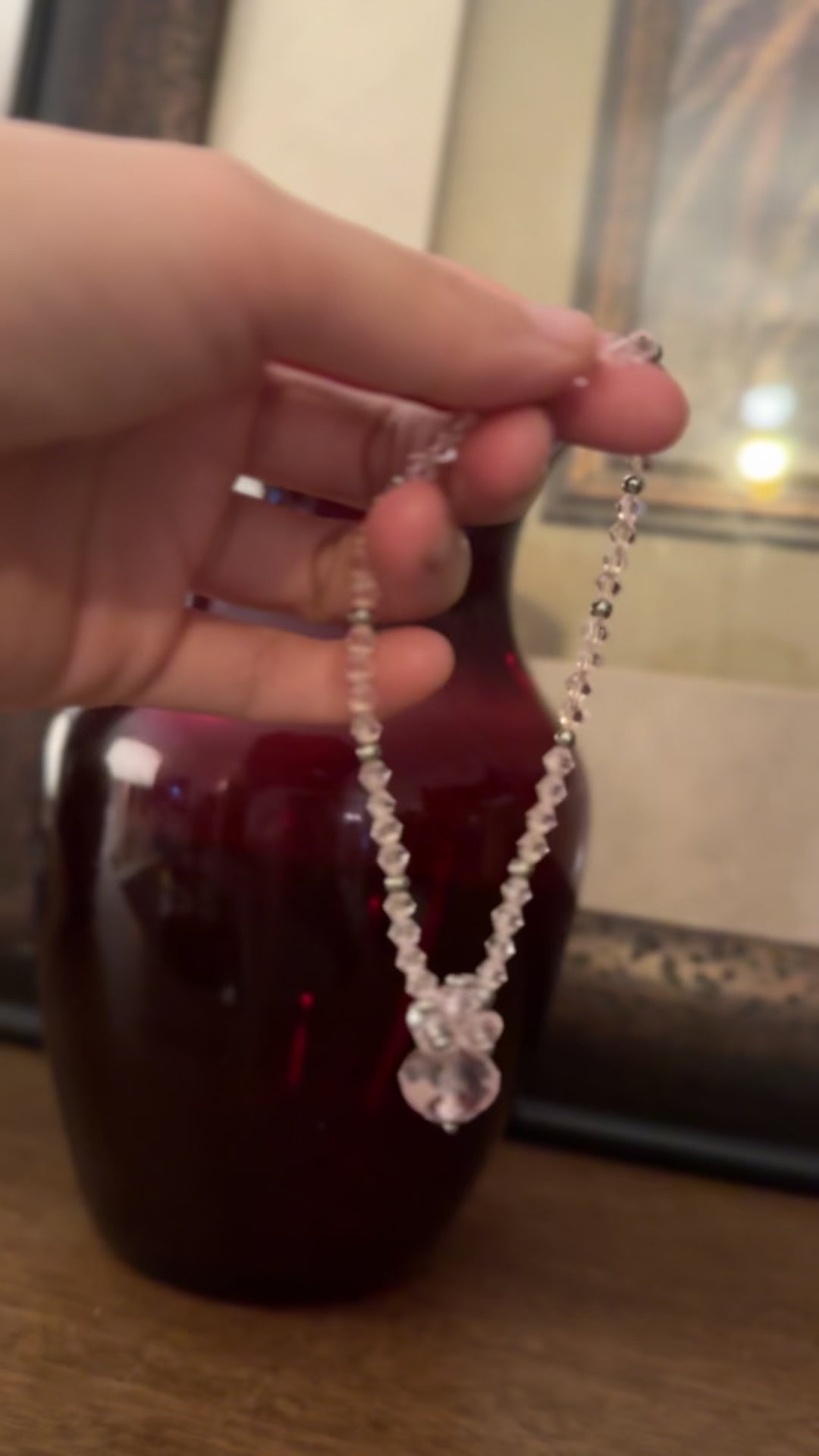 Crystal Radiance Necklace  Anxiety Relief • Calming • Speak Your Truth